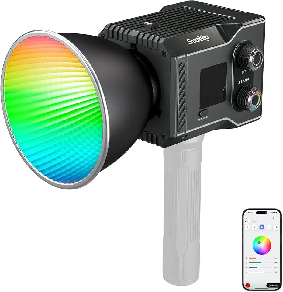 SmallRig RC 60C RGB LED Video Light, Portable Continuous Output Lighting