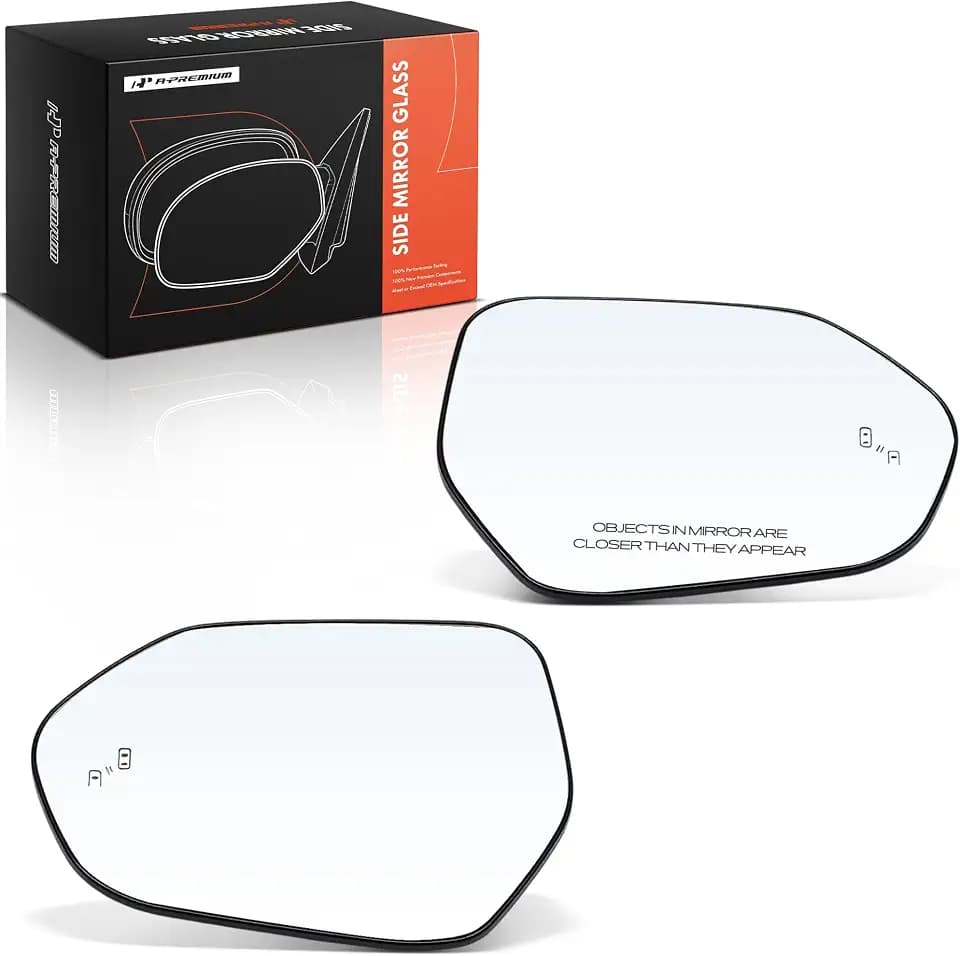 A-Premium Driver and Passenger Side Heated Power Mirror Glass