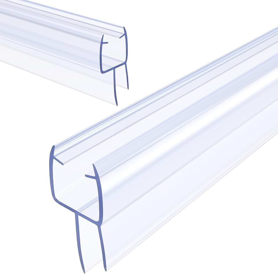39" Shower Door Seal 2-Pack 3/8" Bottom Frameless Shower Doors Strip