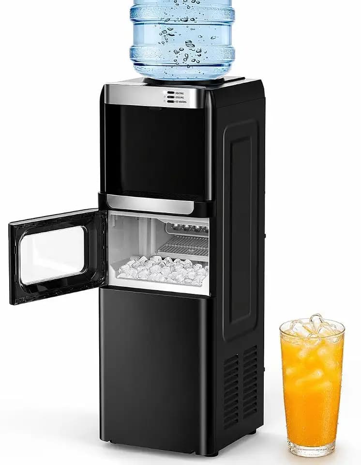 COWSAR Water Dispenser with Ice Maker, Hot and Cold, 5-Gallon Top Load