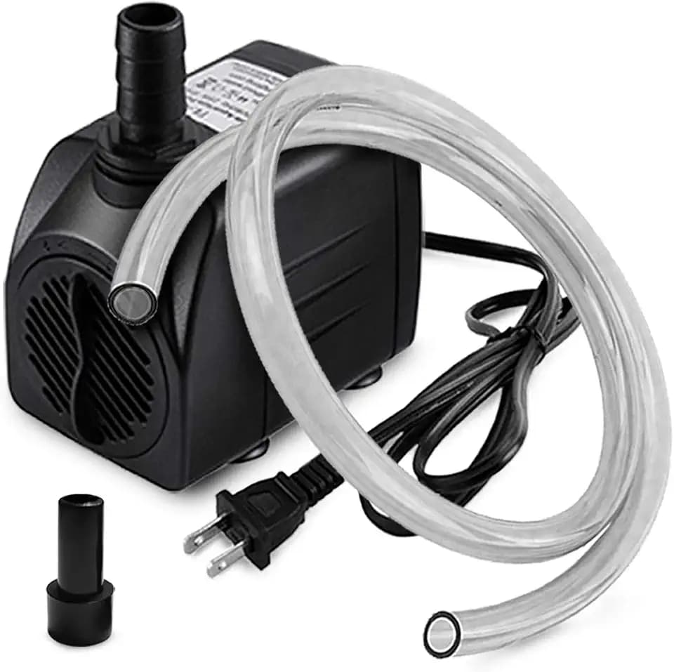 PULACO 160GPH Small Submersible Water Pump with 3.3 ft Tubing