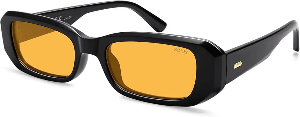SOJOS Retro Rechteckig Polarisiert Sonnenbrille SJ2619