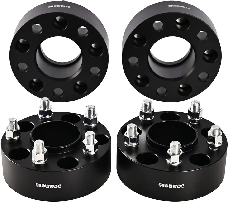 4pc Forged 5x4.5 Hubcentric Wheel Spacers 2 Inch M12x1.5 Studs 64.1mm Hub