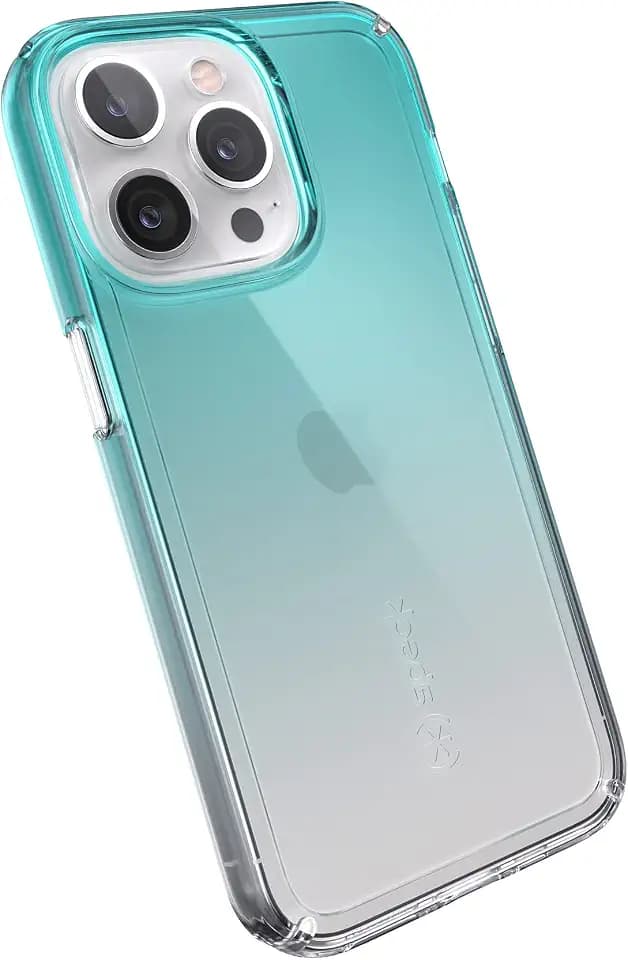 Speck MagSafe Case for iPhone 13 Pro, Totally Teal Fade/Clear
