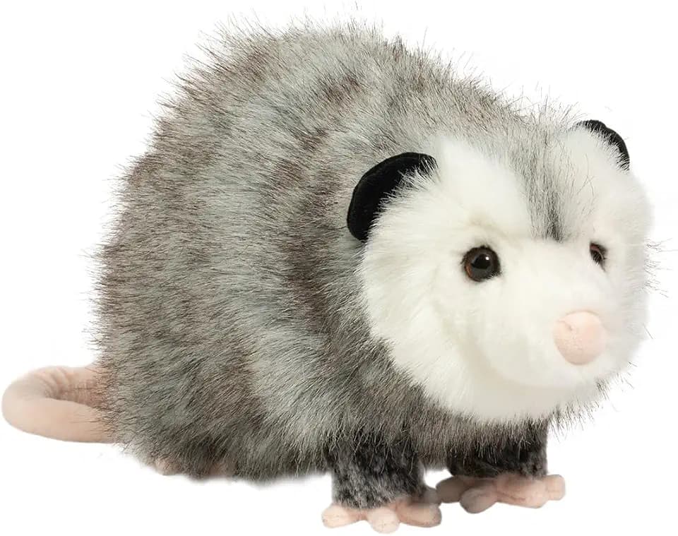 Douglas Ozzy Possum Plush Stuffed Animal, 13 Inch Soft Opossum Wildlife Toy