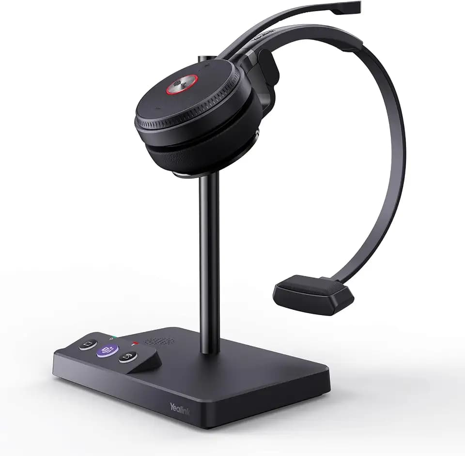 Yealink WH62 Mono Wireless DECT Headset for IP Phone & PC, Teams Certified