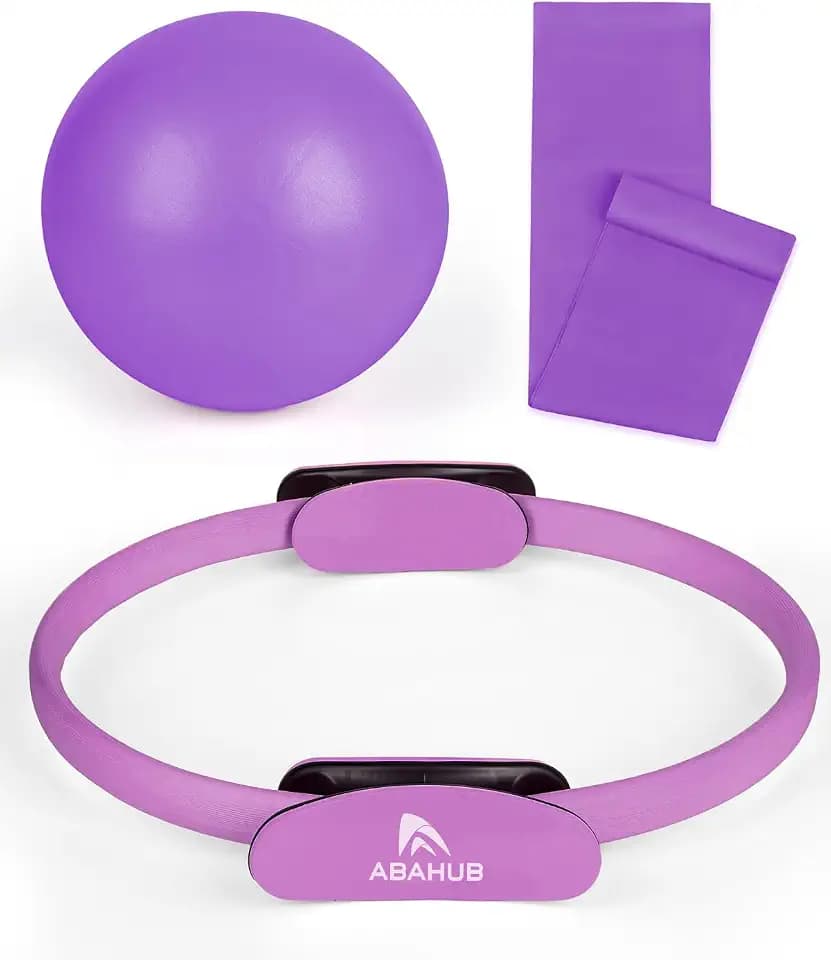 Abahub Pilates Ring Set für Frauen Heimtraining für Kraft, Flexibilität