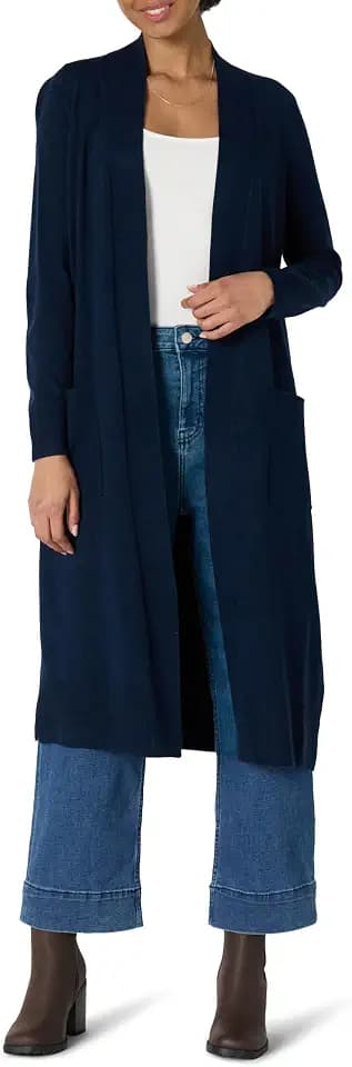 Amazon Essentials Women's Regular-Fit Lightweight Soft Duster Length Cardigan Sweater