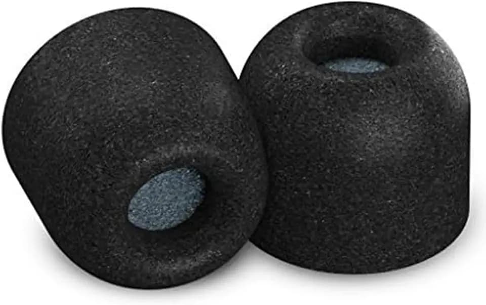 Comply Memory Foam Replacement Ear Tips, Black, Large (3 Pairs)