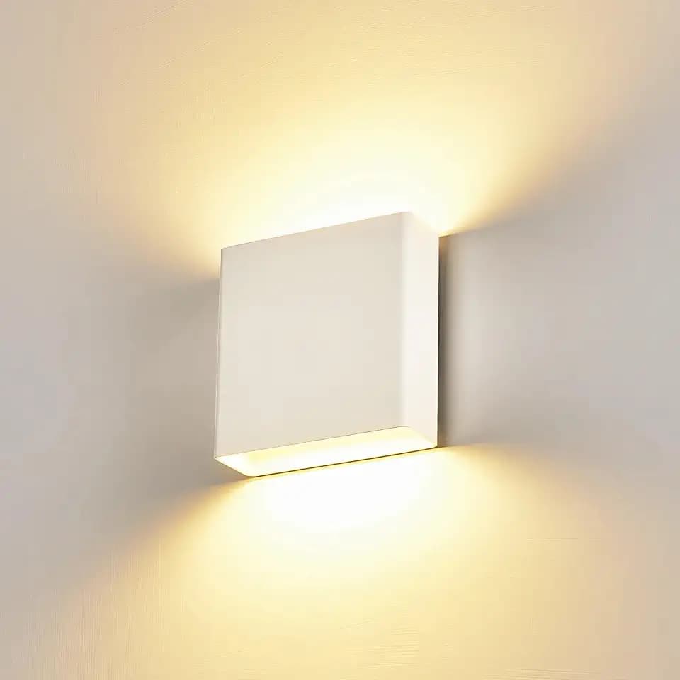 Indoor Outdoor Up and Down Wall Sconce, 5%-100% Dimmable 18W, 5 Color Temperature Selectable (2700K-5000K), Modern Lighting for Living Room/Porch, CRI90+, 120V-277V, ETL FCC Certified