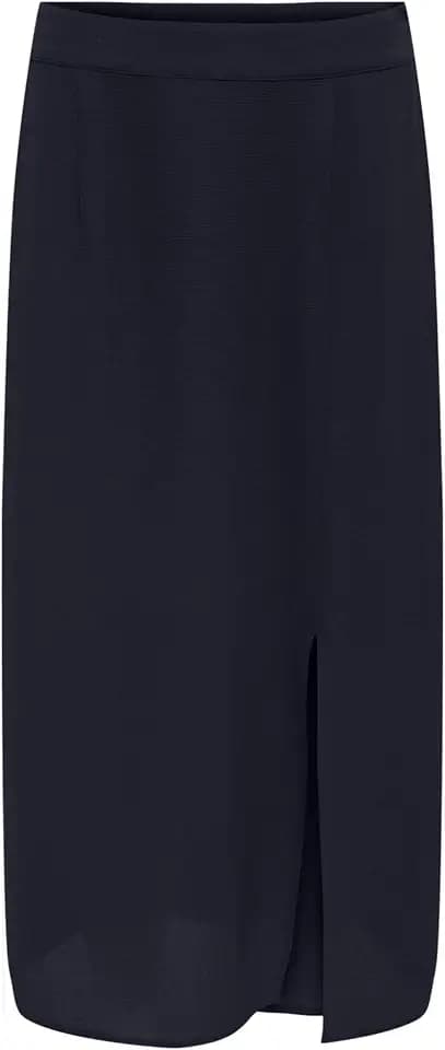 ONLY Damen Onlnova Life Vis Piper Slit Skirt Solid Rock (1er Pack)