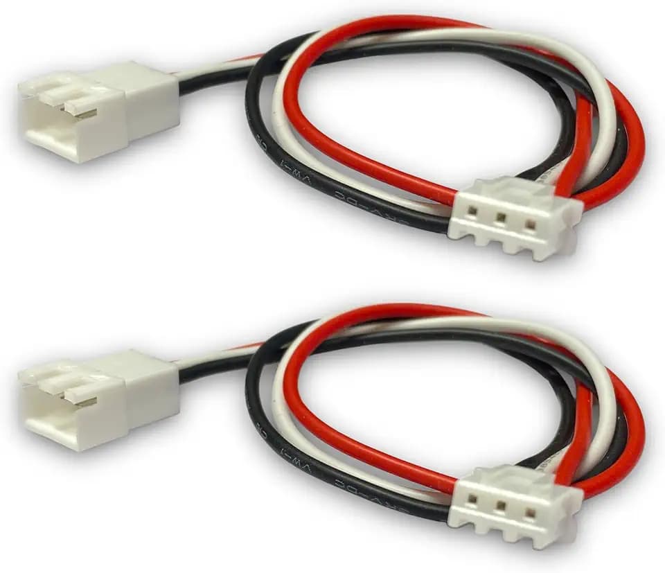 2X Stück JST-XH Premium 2S 3Pin 50cm Balancerkabel Kabel Verlängerung Ladekabel XH Stecker auf Buchse 24AWG Adapterkabel für Lipo Akku Modellbau, BLK2S, Rot,weiß,schwarz