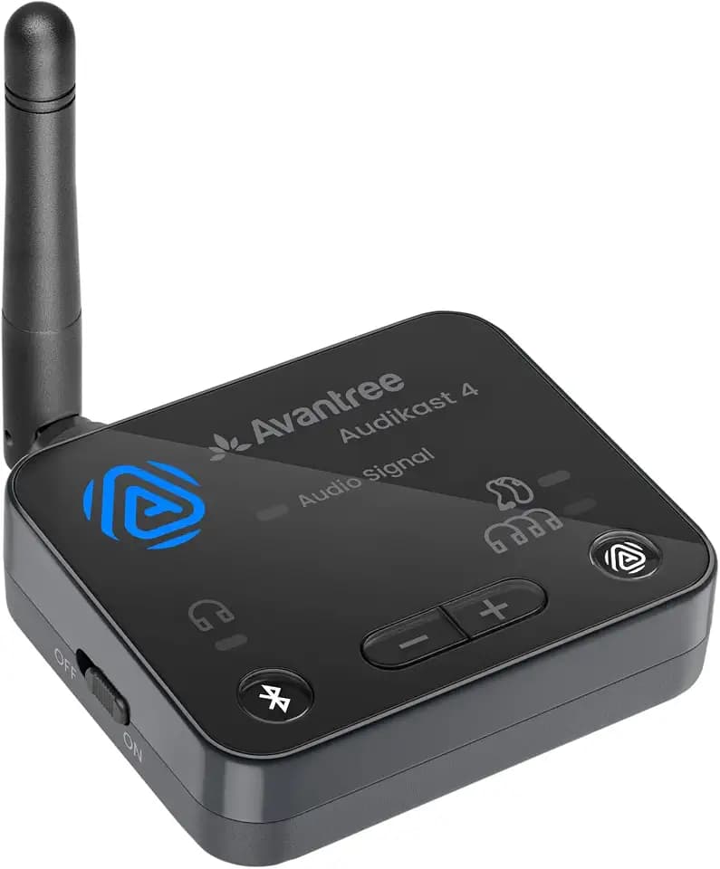 Avantree Audikast 4 – Auracast & Bluetooth TV Transmitter for Headphones