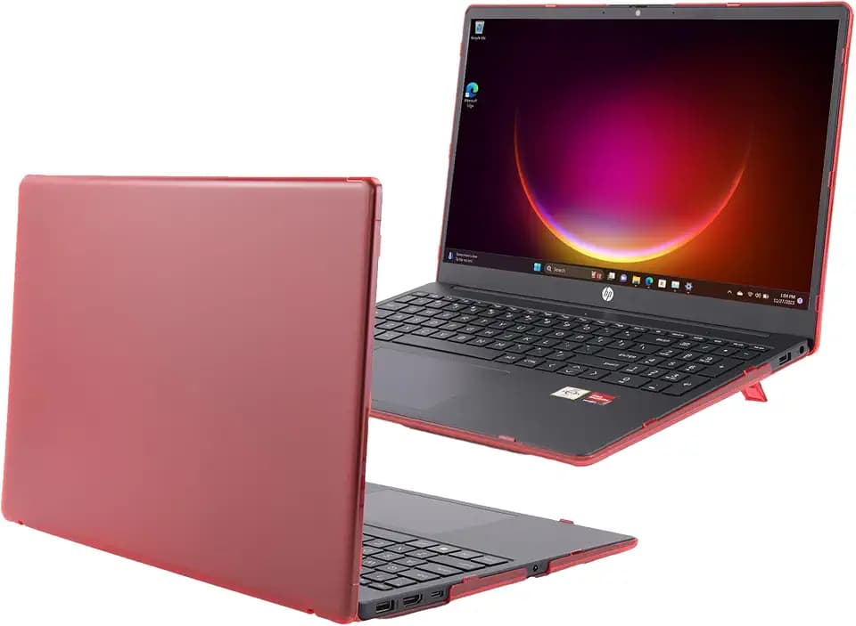 mCover Case Compatible ONLY for 2023-2024 15.6-inch HP Laptop 15-FCxxxx / 15-FDxxxx Series Windows Notebook PC (NOT Fitting Any Other HP Laptop Models) - Red