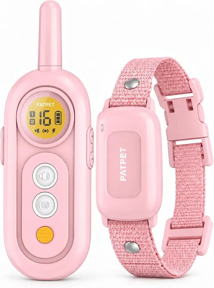 PATPET Dog Shock Collar for Medium Dogs- Dog Training Collar with Remote, Shock Collar for Small Dogs 10-100lbs, Rechargeable IPX7 Waterproof with Beep Vibration Shock Modes