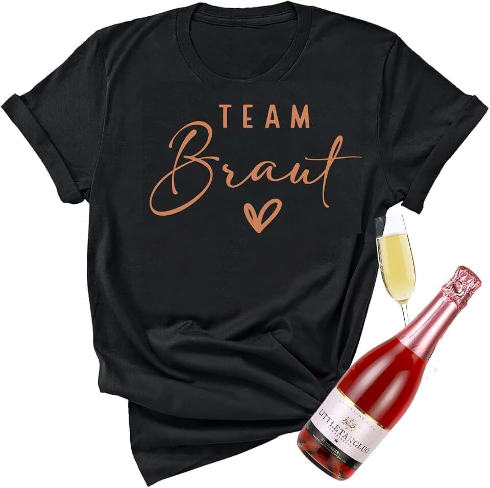 JGA T Shirt Team Braut,Tshirt Frauen,Junggesellenabschied T-Shirt,Brautjungfer Tshirt