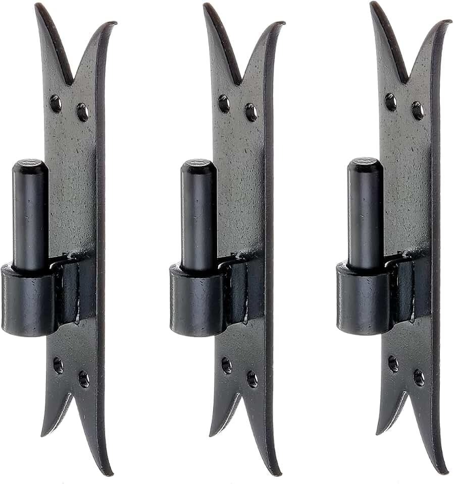Alberts 306472 Kloben auf Platte | DI-Haken, Abschluss Karpfenschwanz | schwarzer Tauchlack | Dornmaß Ø16 mm | Platte 205 x 45 mm | 3er Set