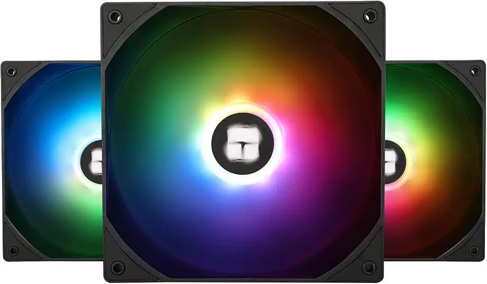 Thermalright TL-C14C-S X3 CPU Fan, 140mm ARGB Case Cooler, 4pin PWM Silent Computer Fan with S-FDB Bearing,3-Pack Fans,up to 1500RPM PC Cooling