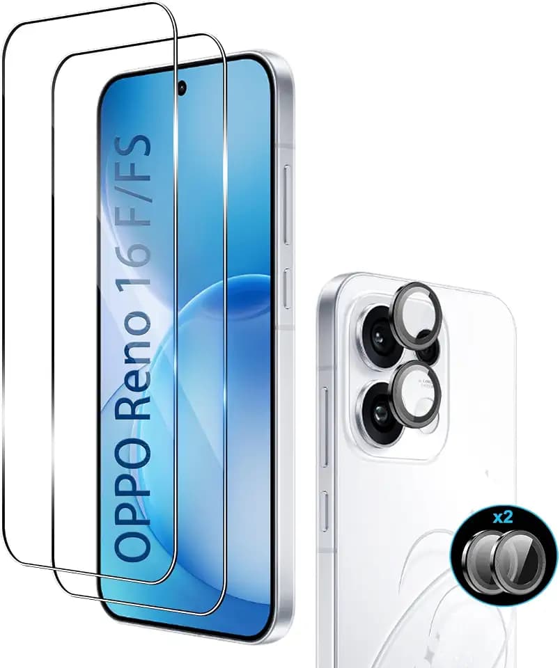 Schutzfolie für OPPO Reno 16 F/FS 5G für Panzerglas und Kameraschutz