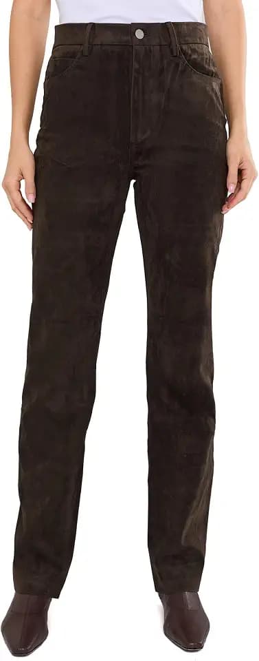 JOE'S JEANS Women's The Vegan Suede Margot Slim Pants