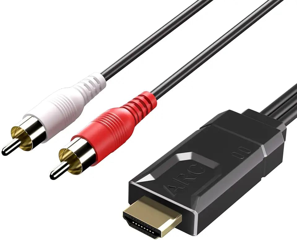 HDMI eARC ARC zu RCA Audio adapter für den Fernseher bis zum Lautsprecher
