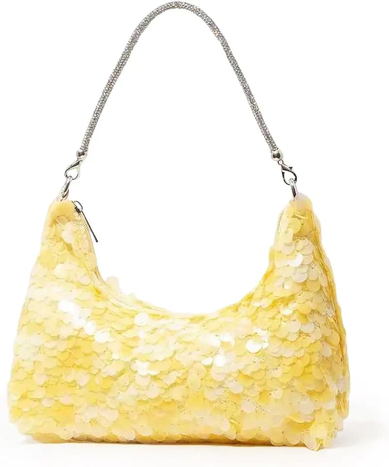 Women Sparkly Sequin Clutch Purse Bling Glitter Evening Handbag