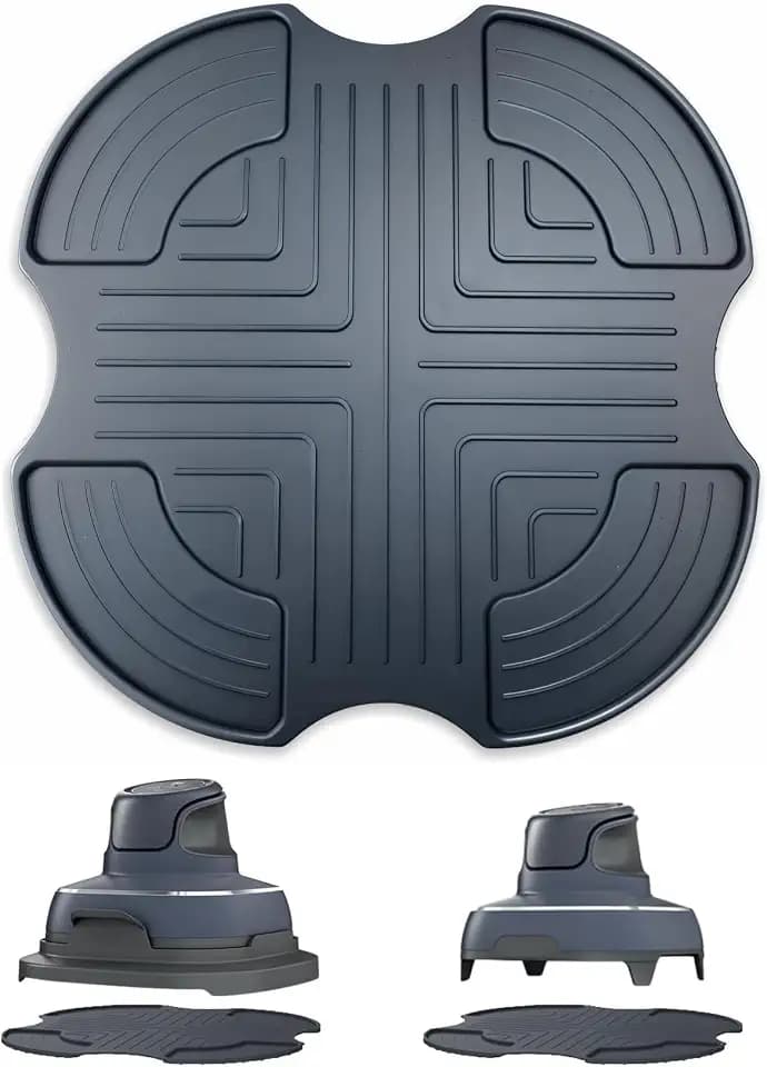 Silicone Heat Resistant mat for Ninja Crispi Air Fryer,Heat-Insulating Accessories Compatible with Ninja crispi FN101 containers,Kitchen Air Fryer Trivet (Cyberspace)