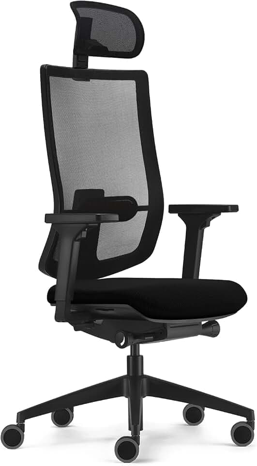 Sedus, se:do PRO Light 2, ergonomischer Bürostuhl, Netzmembran, schwarz, Lordosenstütze, Nackenstütze, höhenverstellbar