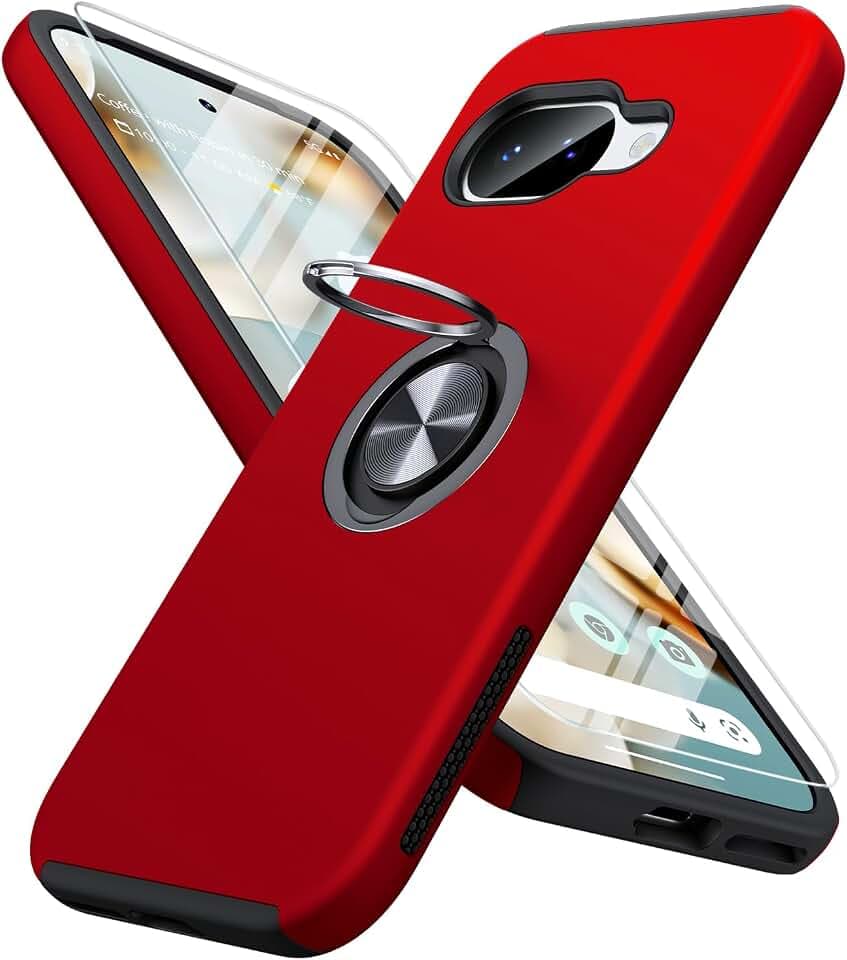 JAME for Google Pixel 10a Case with Ring Stand Shockproof Slim Phone Case