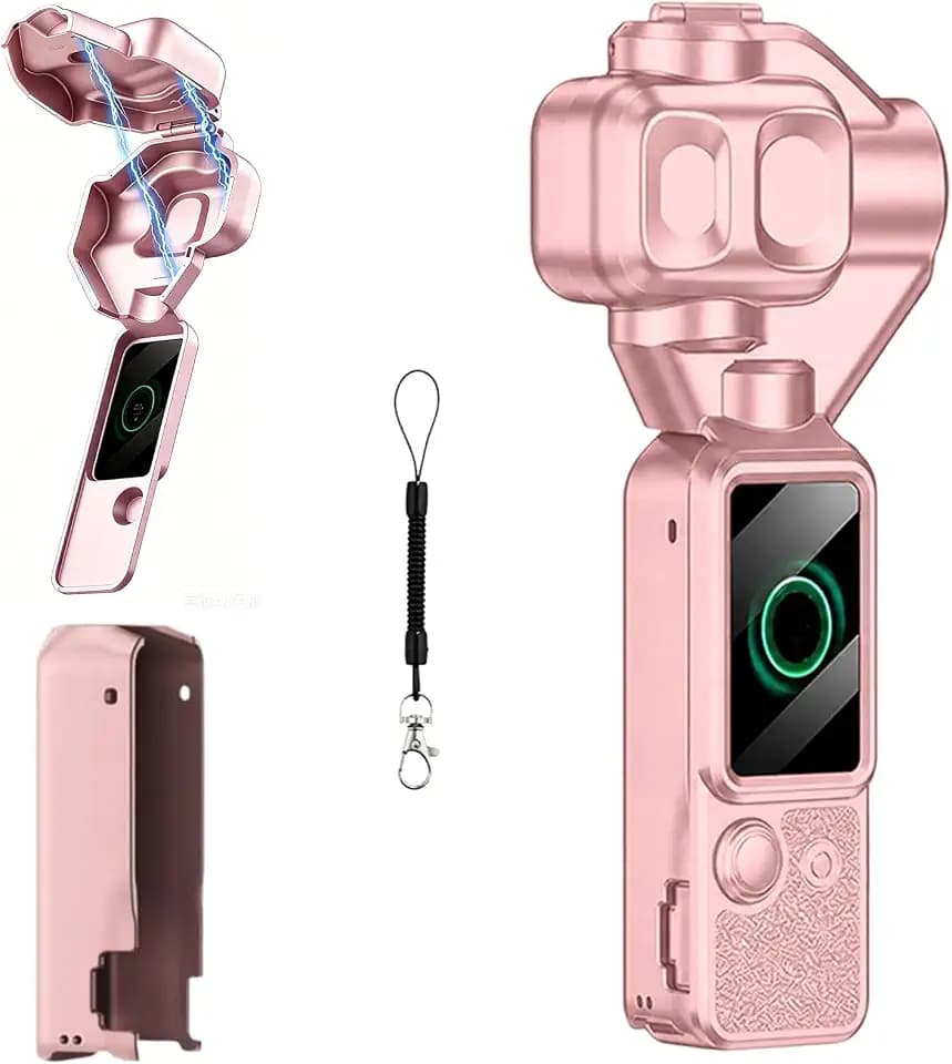 Coyktonty Protective Cover/Lens Cap Hard Case for DJI Osmo Pocket 4P(Pink)