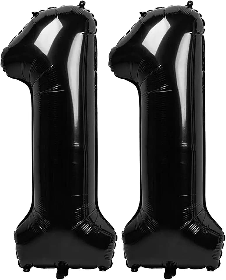 Number Balloons Black 11 Balloon 40 inch for 11th Birthday Party Decoration
