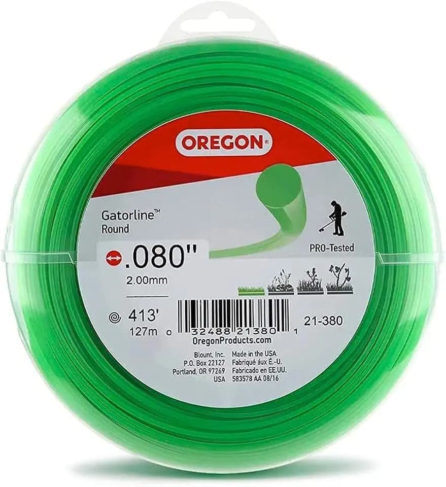 Oregon 0.080 in. Gatorline Round Weed Wacker/String Trimmer Line, 1 lb. (416 ft.) Bulk Donut, Fits Stihl, DeWalt, Ryobi and Greenworks 21-380B