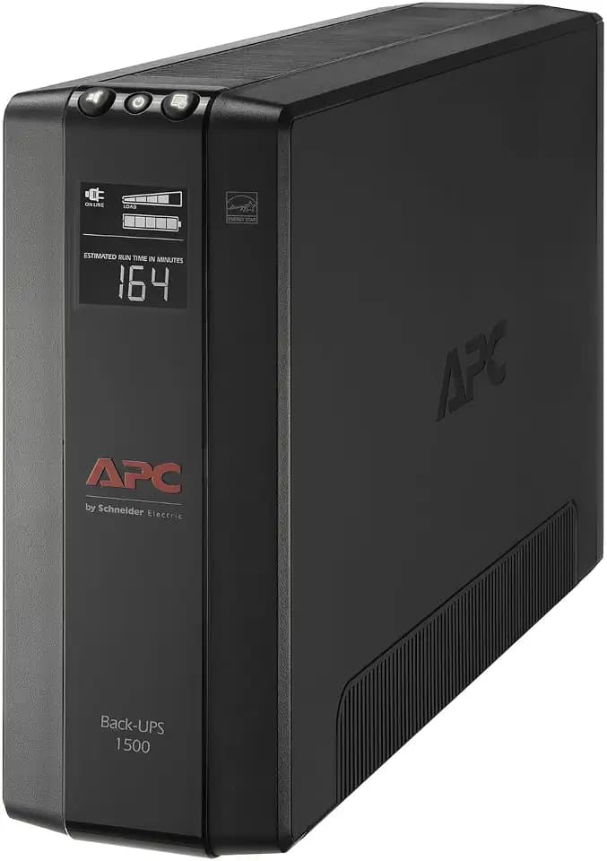 APC BX1500M UPS Battery Backup & Surge Protector for Computers, Electronics