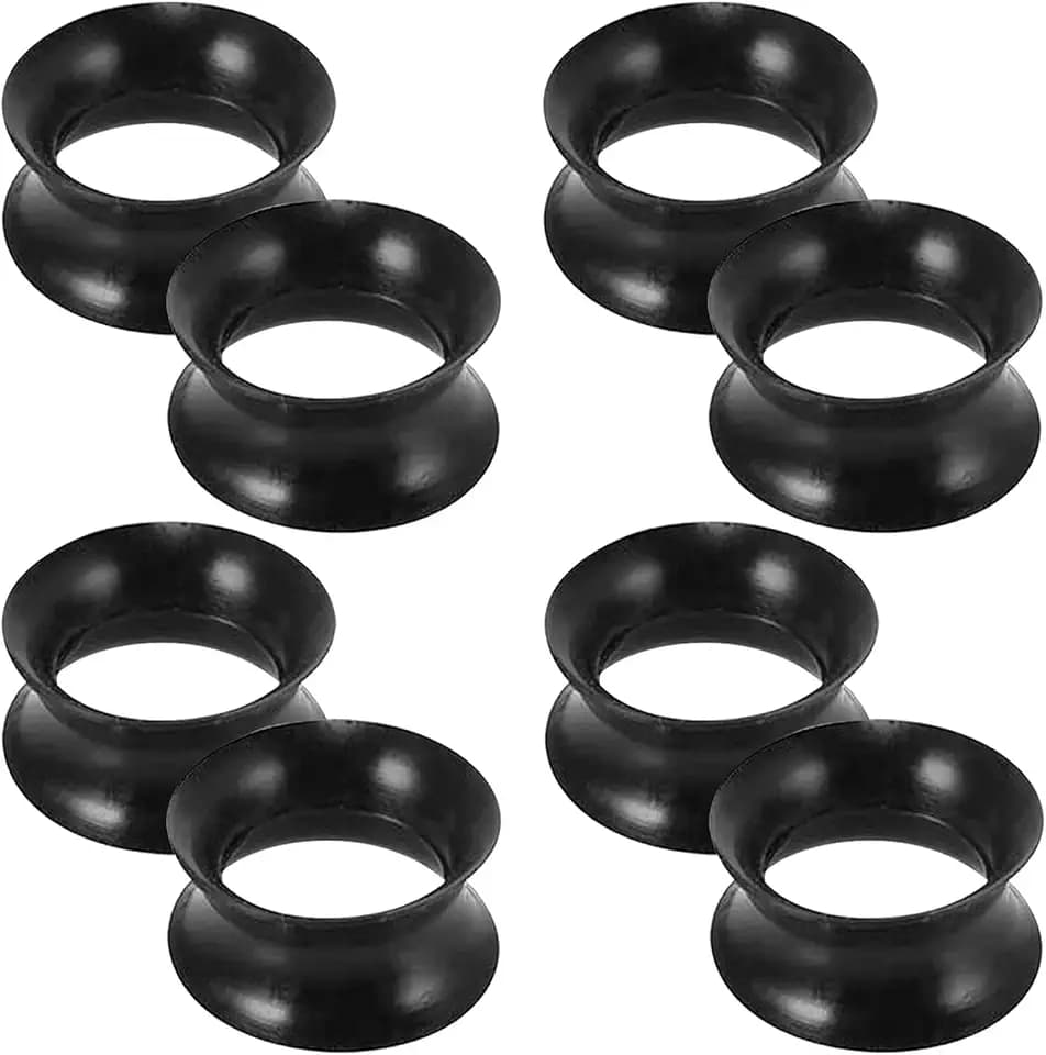 Longbeauty 8PCS Silicone Ear Gauges Flexible Ear Tunnels Plugs
