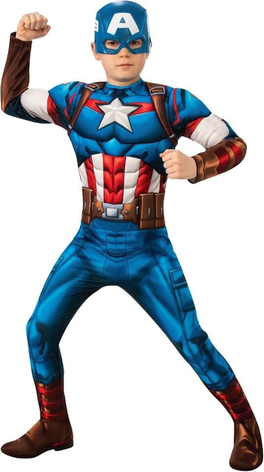Rubie's Offizielles Captain America Kinderkostüm, Kinderkostüm