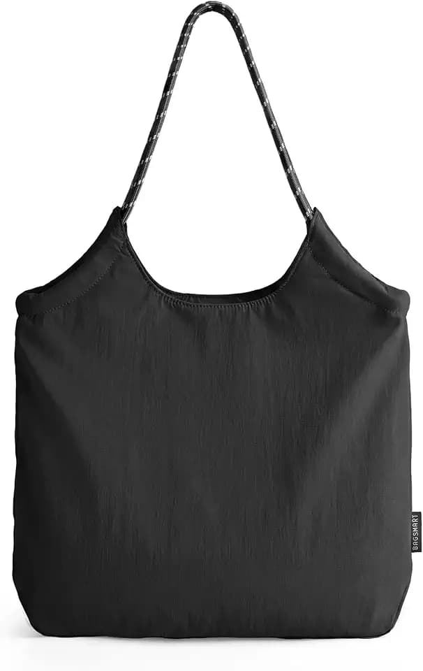 BAGSMART Tote Bag for Women, Travel Tote Beach Bag with Zipper for Gym