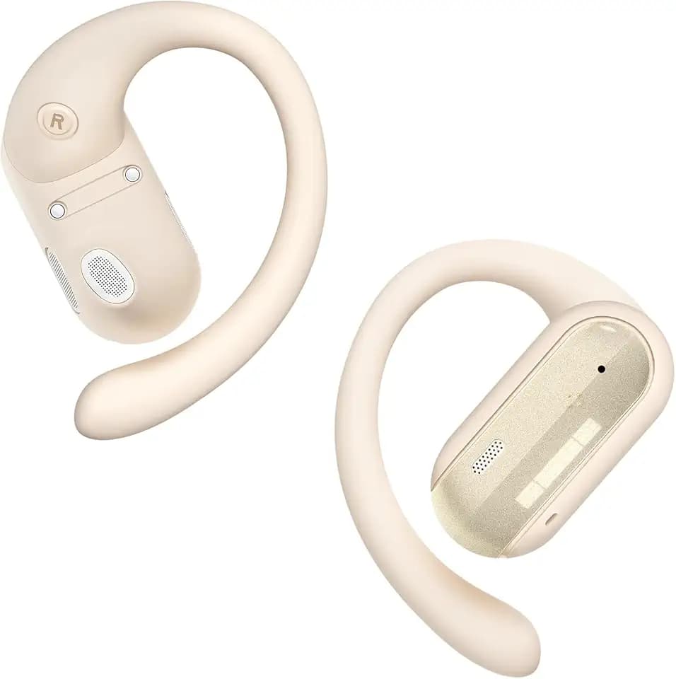 AI Translation Earbuds Real Time 164 Languages Translator Ear Buds Audifonos Traductores Inglés Español 4-in-1 Wireless Headphones Bluetooth Earphones for Travel Business Meeting Learning Beige