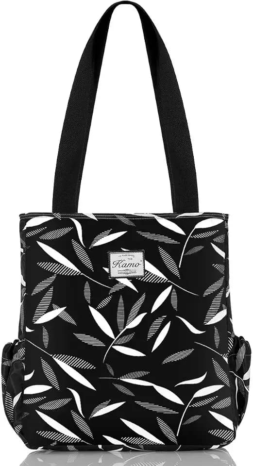 KAMO Floral Tote Bag - Waterproof Lightweight Handbags Travel Shoulder Bag for Hiking Yoga Gym Swimming Travel Beach