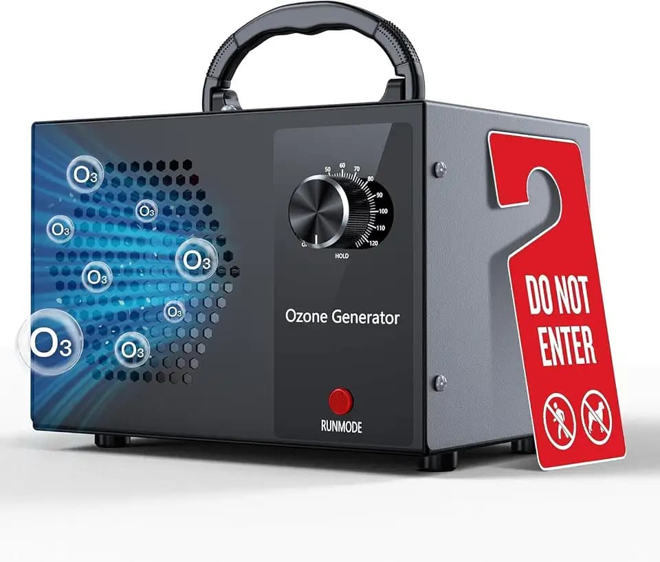 Ozongenerator 40000mg/h, industrieller Ozonisator mit Timer 120min – für 300㎡ & alle Räume Auto, Küche, Haustiere
