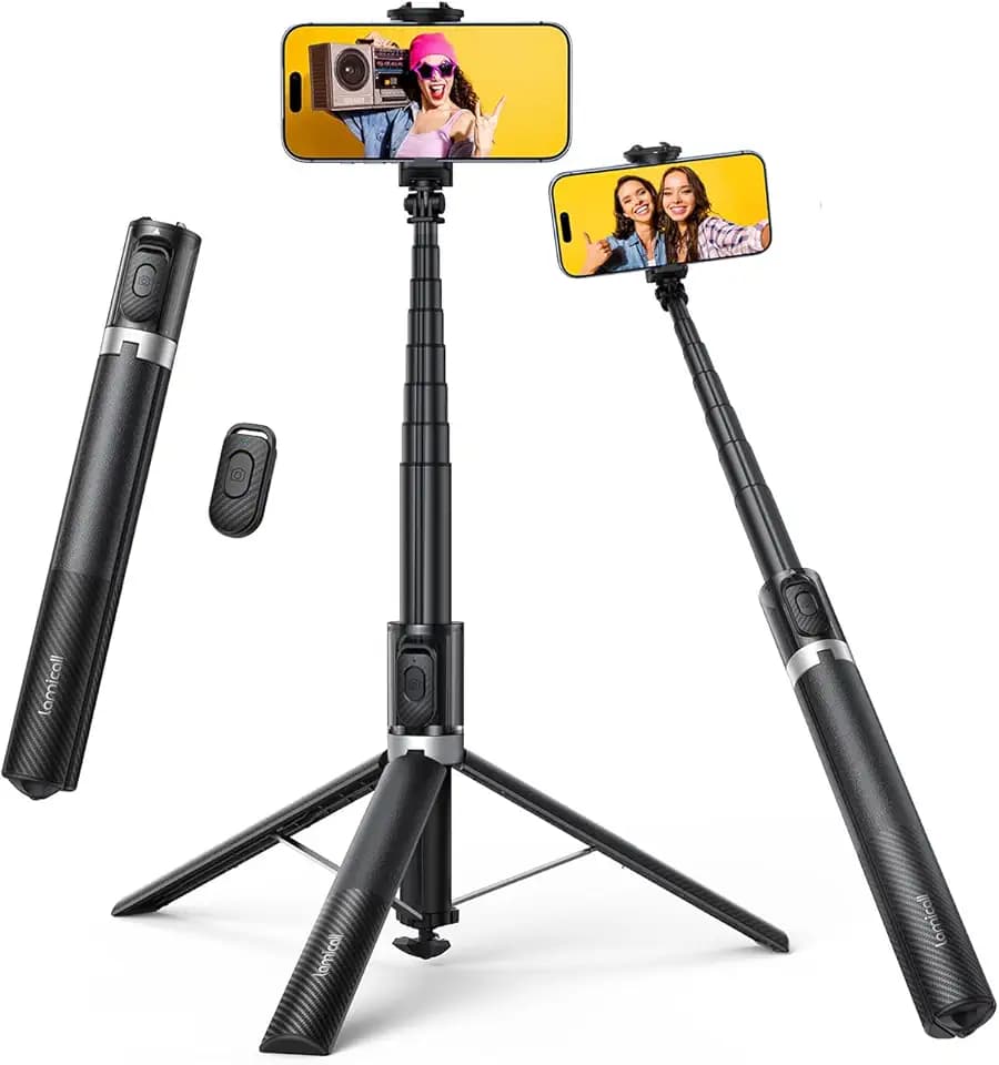 Lamicall Handy Stativ für Smartphone & Selfie Stick mit Fernbedienung