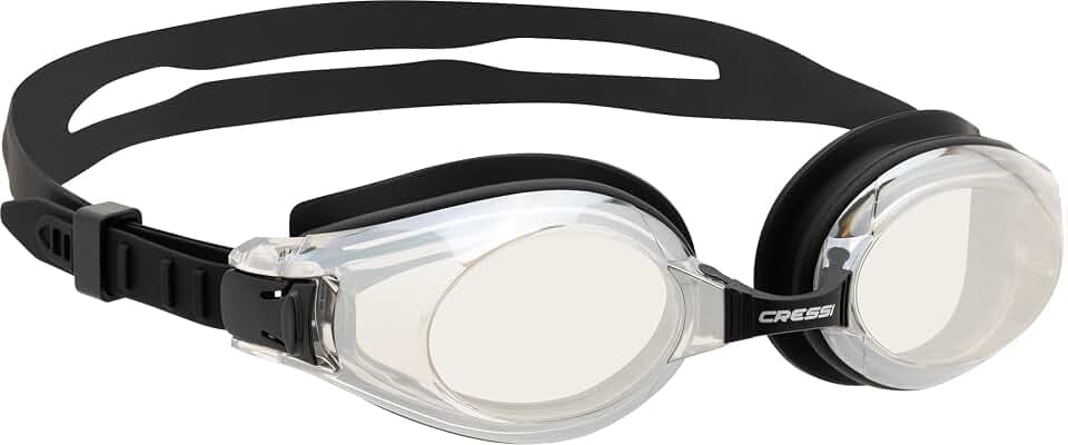 CRESSI Unisex Nuoto 3.0 Goggles Schwimmbrill, Austauschbare Nasenpads für Komfort und maximale Sicht (1er Pack)