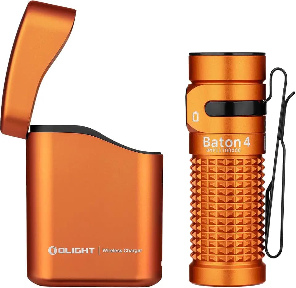 OLIGHT Baton 4 kit Mini LED Taschenlampe Wiederaufladbare mit Ladecase