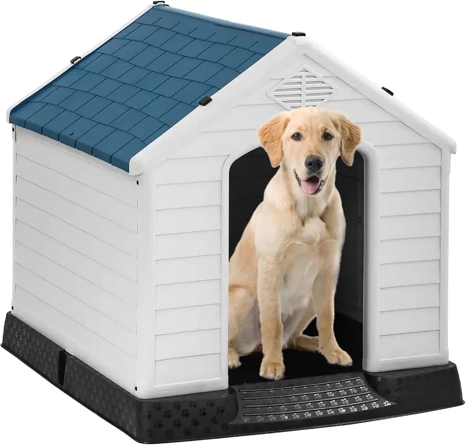FDW | Dog House | 34.5" L x 30.5" W x 32" H | Blue