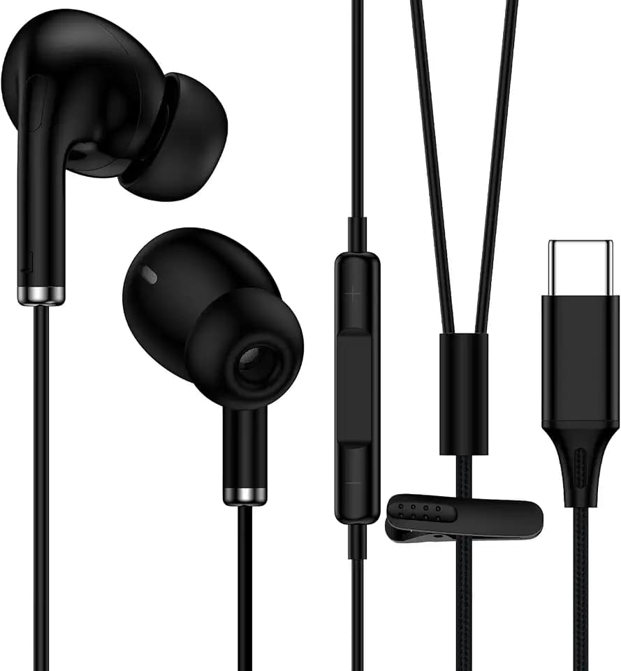 for Samsung Wired Headphones USB C Ear Buds Wired Earbuds Type C Braid Cord
