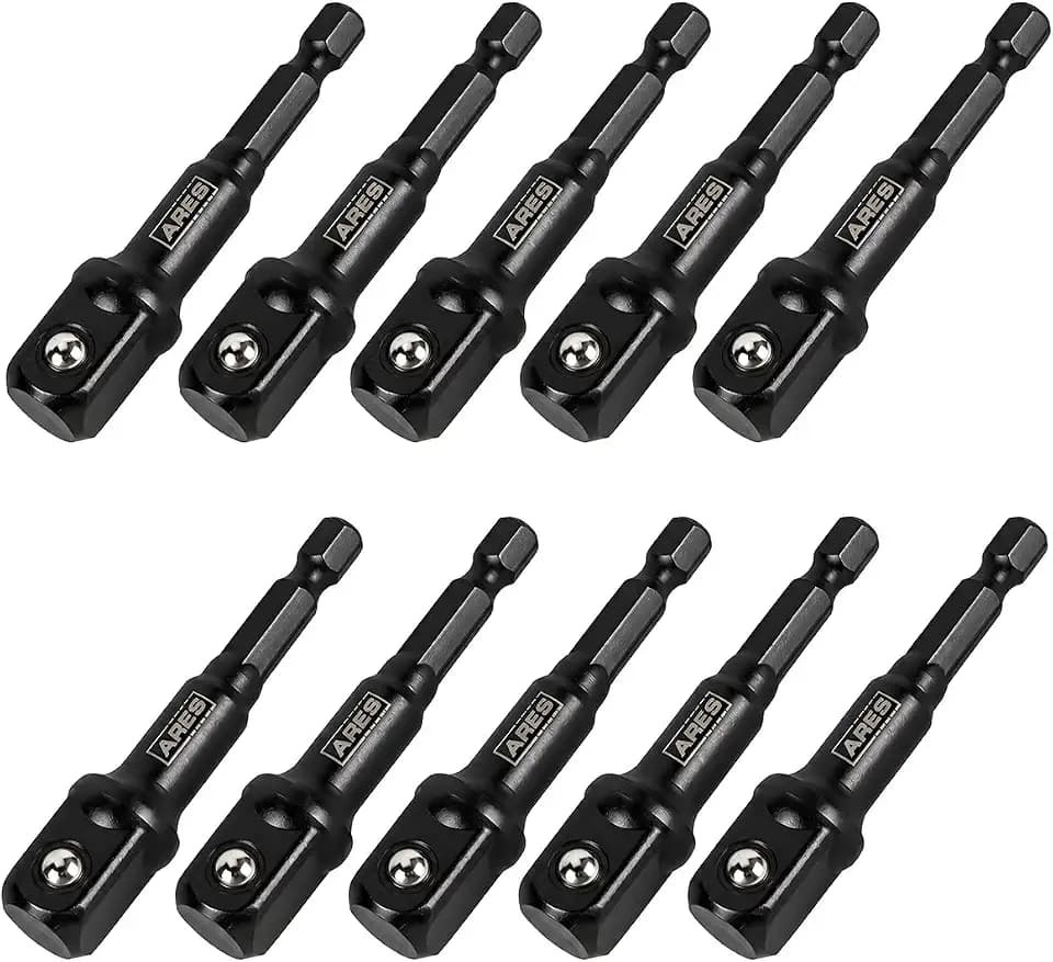 ARES 70390 10-Pc 1/2-In Drive 3-In Impact Socket Adapter Set