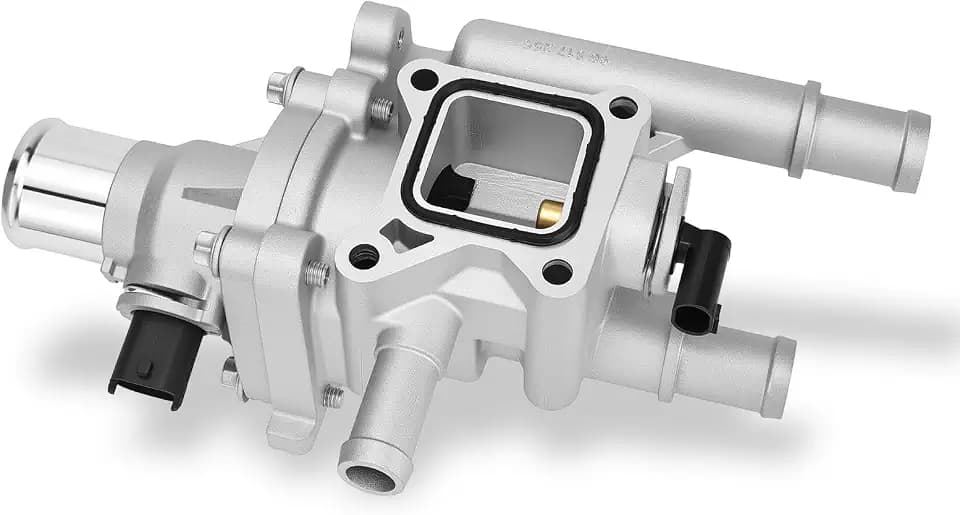 Upgrade Aluminium Thermostat Housing Assembly Compatible with Chevrolet Cruze 2011-2016 Cruze Limited 2016 Sonic 2012-2018 Trax 2013-2020 - Replaces 15-81816 902-033 25192228 55564890