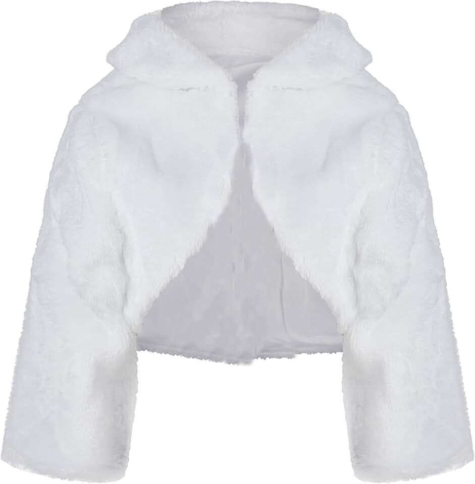 LOTMART Maschinenwaschbare weiche Kunstfelljacke mit Umschlagkragen - maschinenwaschbar - 65% Baumwolle - 35% Polyester - Creme - Weiß - Elfenbein