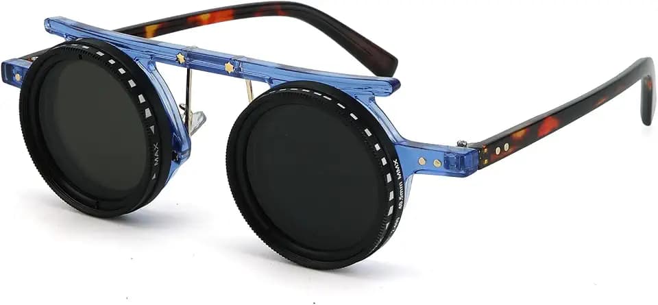 Hand Made Nd-400 9 Gears Round Polarized Adjustable Dimming Men Sunglasses women Filter Diving Fishing