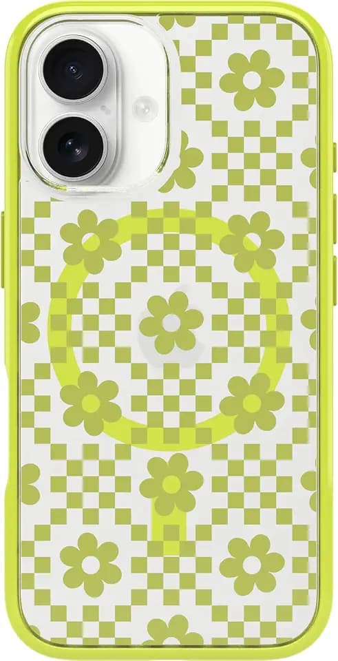 OtterBox iPhone 16 Symmetry Series Clear Case - Yellow Daisies
