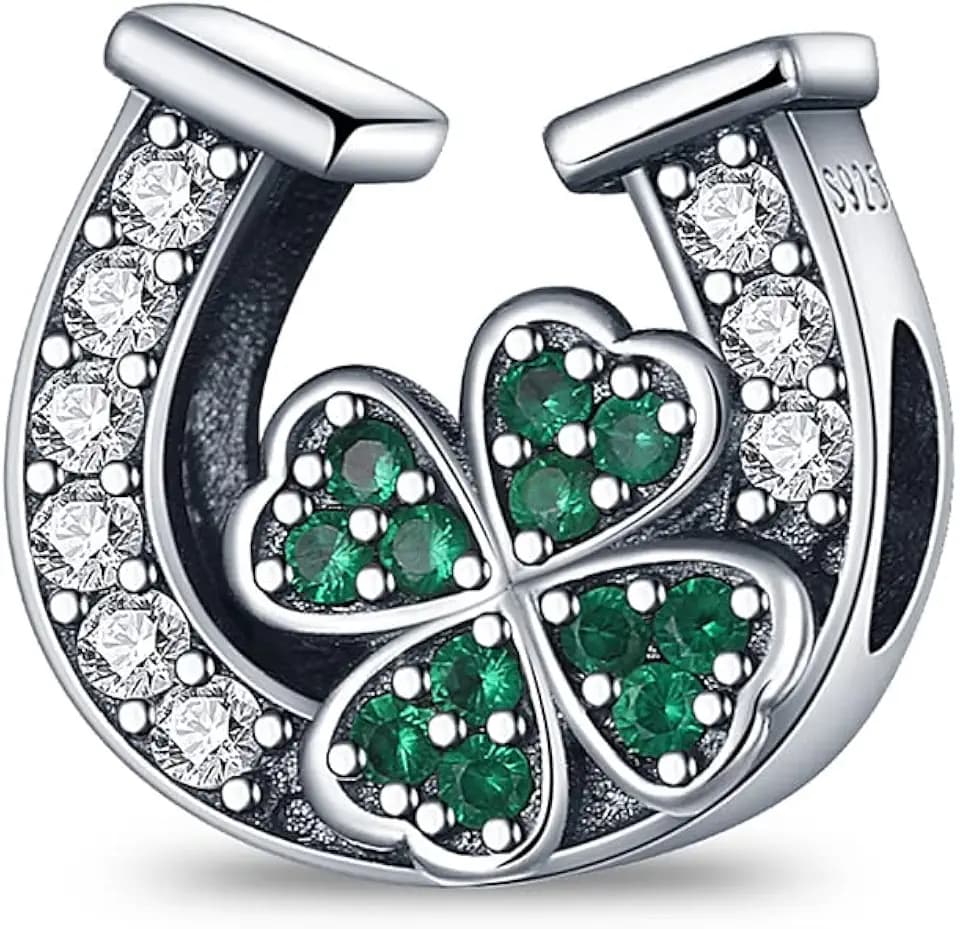 Pandach Damen Charm Anhänger für Armband 925 Sterling Silber Charms Beads passend für Armband und Halskette, Kompatibel mit Europäischen Armbänder für Frauen Mädchen C4
